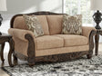 Chelsworth Golden Loveseat by Ashley at Eve Furniture