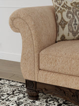 Chelsworth Golden Right-Arm Facing Corner Chaise by Ashley at Eve Furniture
