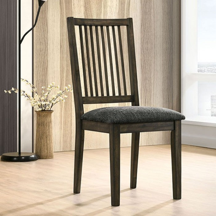 Cherie Gray Side Chair Set of 2 by Furniture of America at Eve Furniture