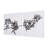 Cherry Blossom I by Mercana Studio a Hand Embellished Textured Canvas by Mercana at Eve Furniture