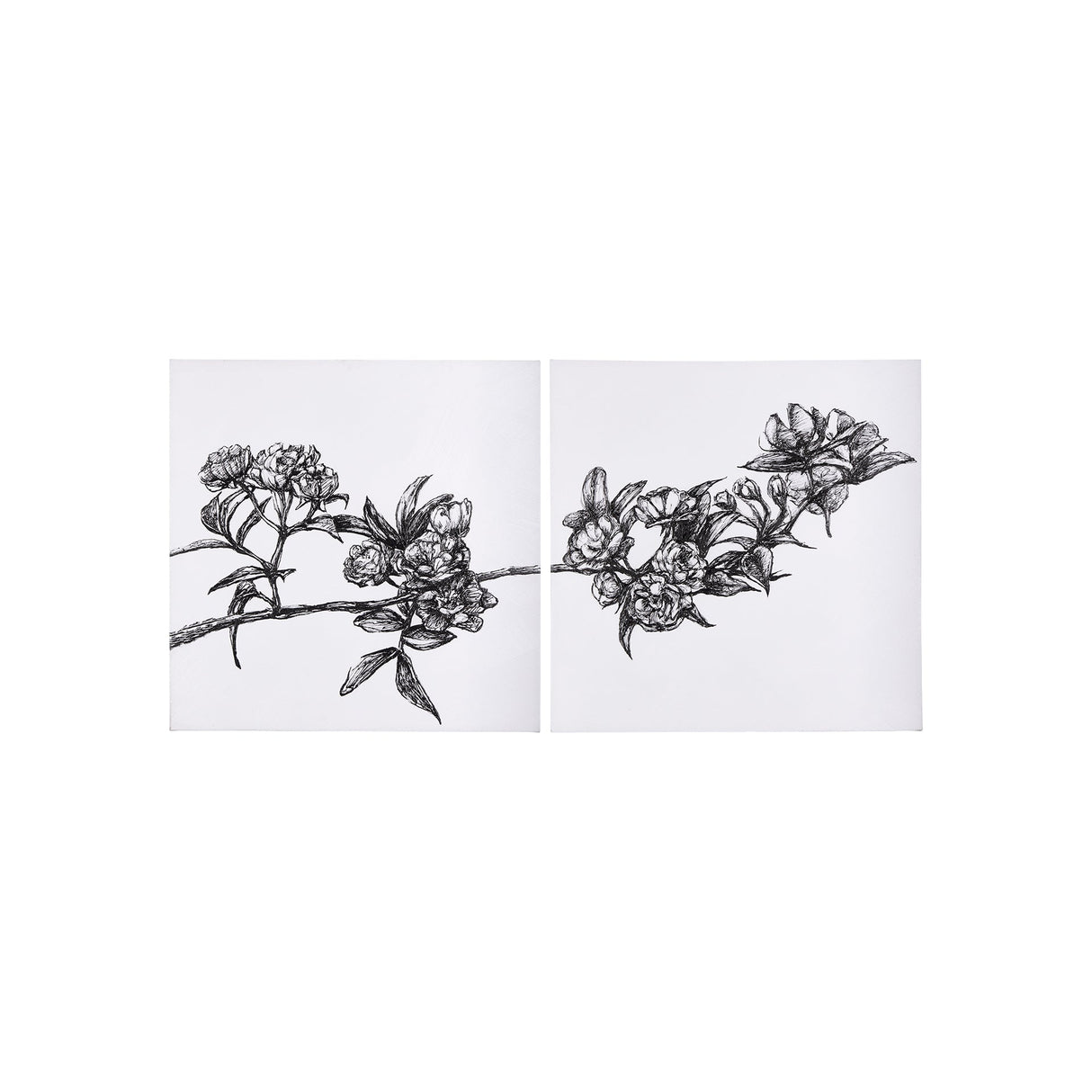 Cherry Blossom I by Mercana Studio a Hand Embellished Textured Canvas by Mercana at Eve Furniture