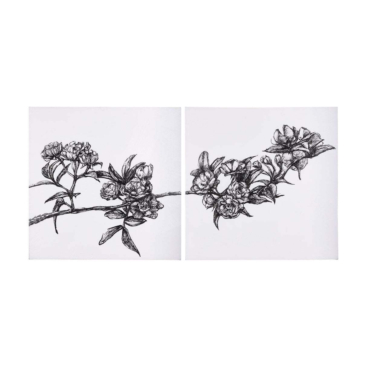 Cherry Blossom I by Mercana Studio a Hand Embellished Textured Canvas by Mercana at Eve Furniture