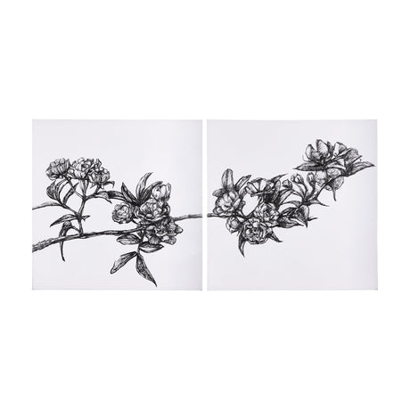 Cherry Blossom I by Mercana Studio a Hand Embellished Textured Canvas by Mercana at Eve Furniture