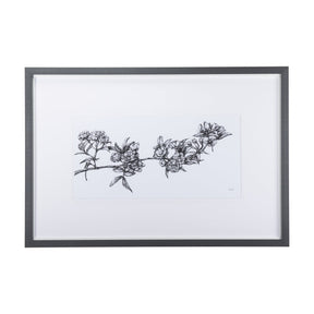 Cherry Blossom I by Mercana Studio a Hand Embellished Textured Framed Art Print Matted under Glass by Mercana at Eve Furniture