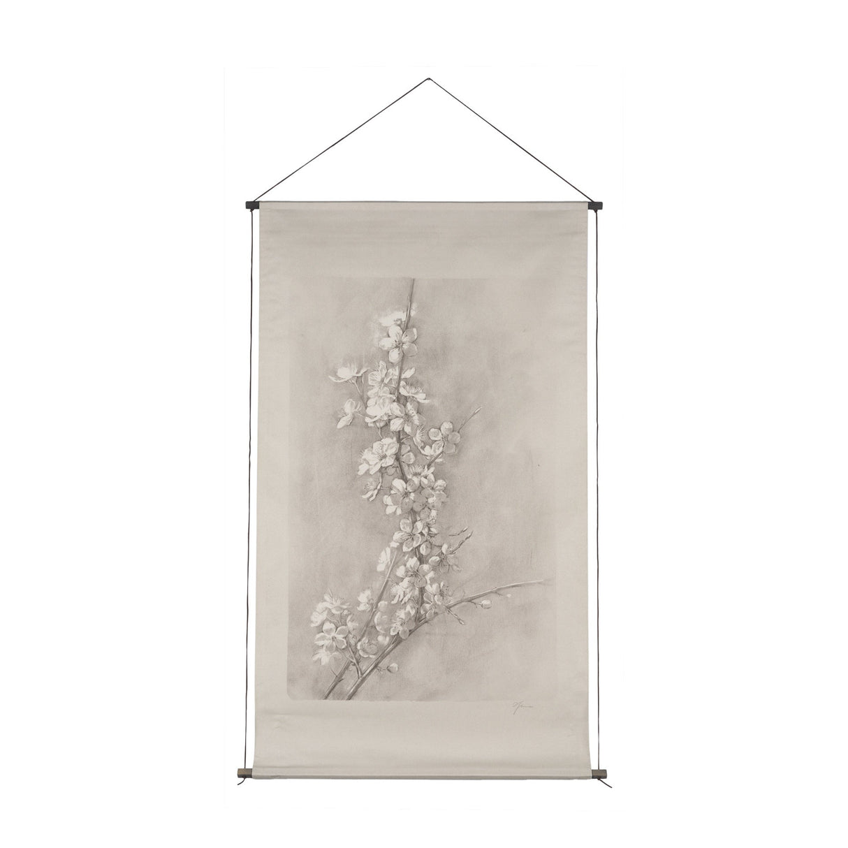 Cherry Blossom Sketch I by Mercana Studio a Hand Embellished Framed Art Print by Mercana at Eve Furniture