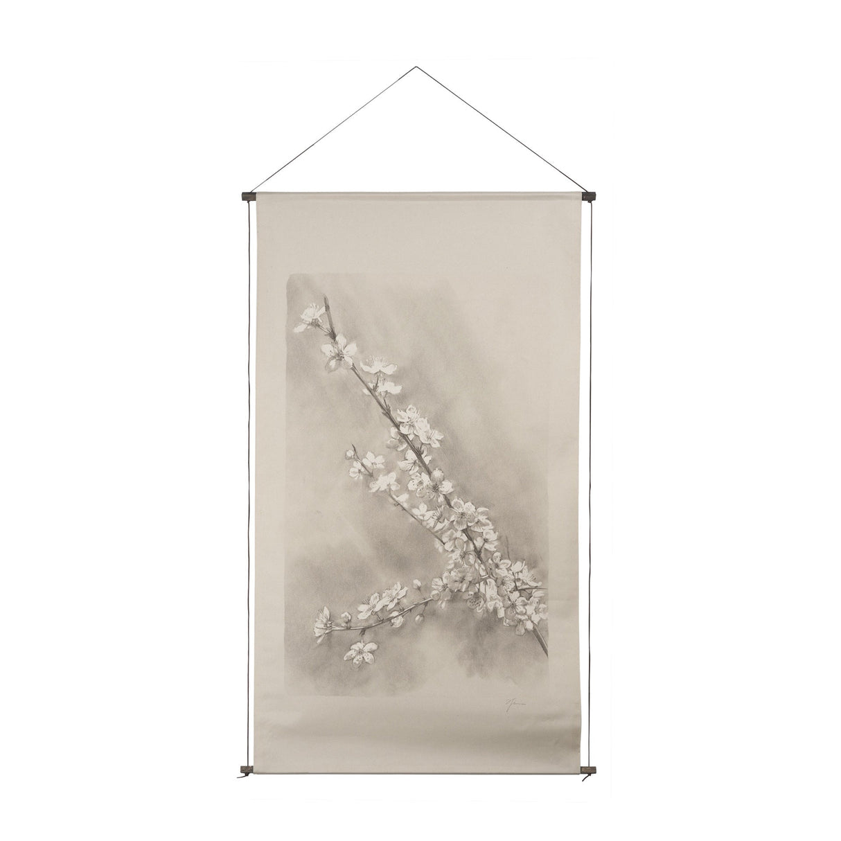 Cherry Blossom Sketch II by Mercana Studio a Hand Embellished Framed Art Print by Mercana at Eve Furniture