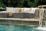 Cherry Point Gray 4-piece Outdoor Sectional Set by Ashley at Eve Furniture
