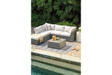 Cherry Point Gray 4-piece Outdoor Sectional Set by Ashley at Eve Furniture