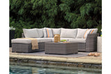 Cherry Point Gray 4-piece Outdoor Sectional Set by Ashley at Eve Furniture