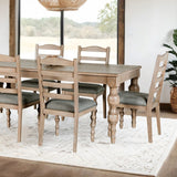 Chesapeake Light White Wash 7-Piece Dining Room Set by Furniture of America at Eve Furniture