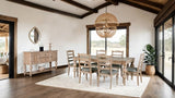 Chesapeake Light White Wash 7-Piece Dining Room Set by Furniture of America at Eve Furniture