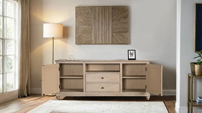 Chesapeake Light White Wash 72" TV Stand by Furniture of America at Eve Furniture