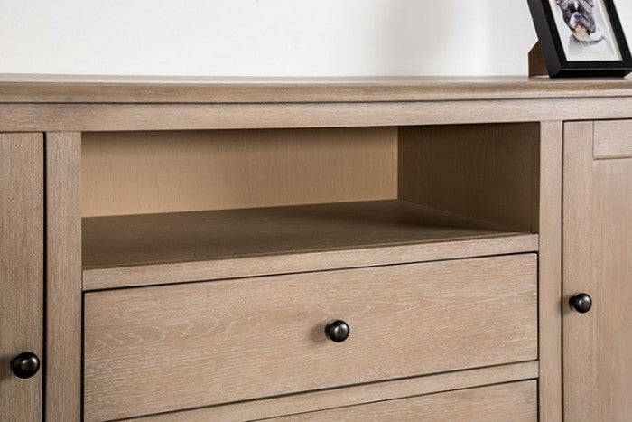 Chesapeake Light White Wash 72" TV Stand by Furniture of America at Eve Furniture