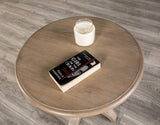 Chesapeake Light White Wash Round End Table by Furniture of America at Eve Furniture