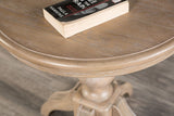 Chesapeake Light White Wash Round End Table by Furniture of America at Eve Furniture