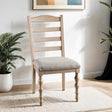 Chesapeake Light White Wash Side Chair Set of 2 by Furniture of America at Eve Furniture