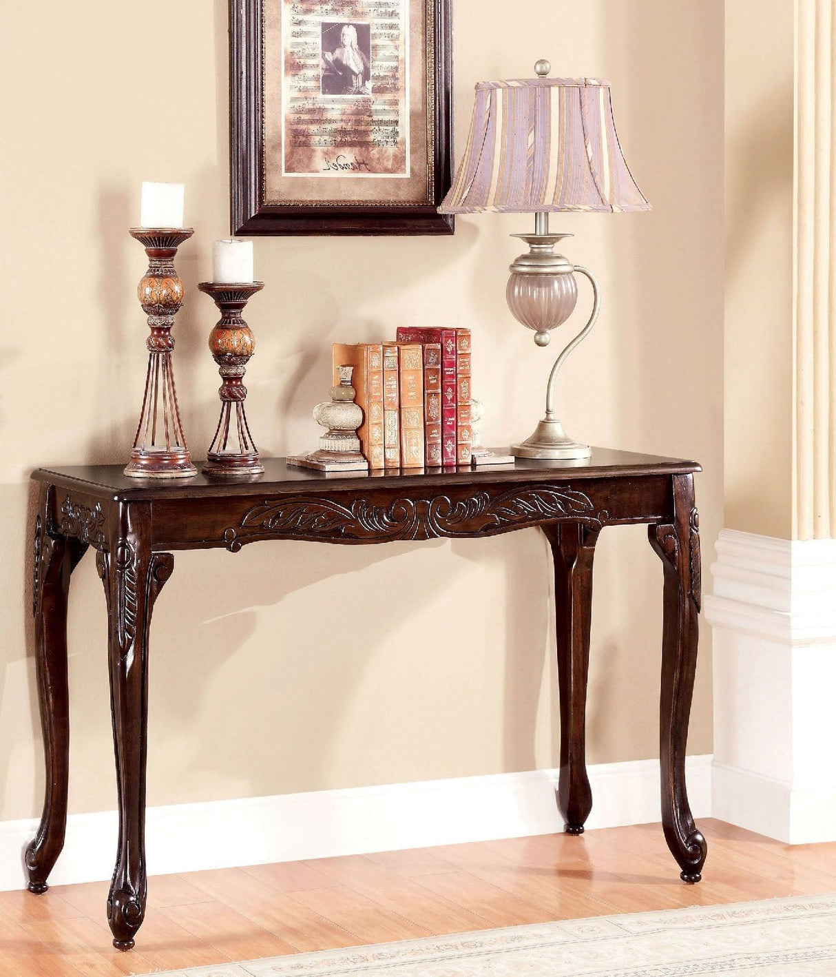 Cheshire Dark Cherry Sofa Table by Furniture of America at Eve Furniture