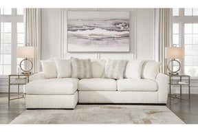 Chessington Ivory 2-Piece Left Arm Facing (LAF) Chaise Sectional by Ashley at Eve Furniture