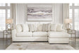 Chessington Ivory 2-Piece Right Arm Facing (RAF) Chaise Sectional by Ashley at Eve Furniture