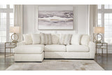 Chessington Ivory 2-Piece Sectional with Chaise by Ashley at Eve Furniture