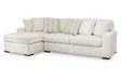 Chessington Ivory 2-Piece Sectional with Chaise by Ashley at Eve Furniture