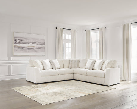 Chessington Ivory 3-Piece Sectional by Ashley at Eve Furniture