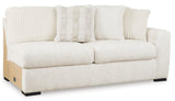 Chessington Ivory 4-Piece Left Arm Facing (LAF) Chaise Sectional by Ashley at Eve Furniture
