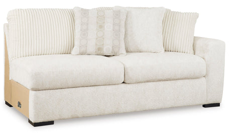 Chessington Ivory 4-Piece Left Arm Facing (LAF) Chaise Sectional by Ashley at Eve Furniture