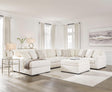 Chessington Ivory 4-Piece Left Arm Facing (LAF) Chaise Sectional by Ashley at Eve Furniture