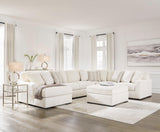 Chessington Ivory 4-Piece Left Arm Facing (LAF) Chaise Sectional by Ashley at Eve Furniture