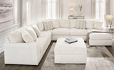 Chessington Ivory 4-Piece Right Arm Facing (RAF) Chaise Sectional by Ashley at Eve Furniture