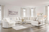 Chessington Ivory 4-Piece Right Arm Facing (RAF) Chaise Sectional by Ashley at Eve Furniture