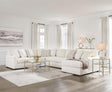 Chessington Ivory 4-Piece Right Arm Facing (RAF) Chaise Sectional by Ashley at Eve Furniture