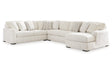 Chessington Ivory 4-Piece Sectional with Chaise by Ashley at Eve Furniture