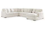 Chessington Ivory 4-Piece Sectional with Chaise by Ashley at Eve Furniture