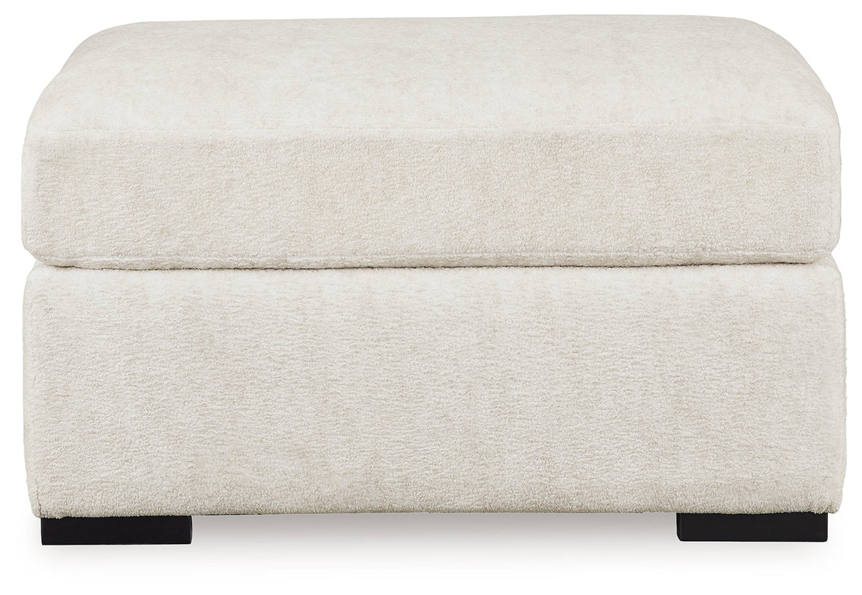 Chessington Ivory Oversized Accent Ottoman