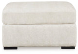 Chessington Ivory Oversized Accent Ottoman by Ashley at Eve Furniture