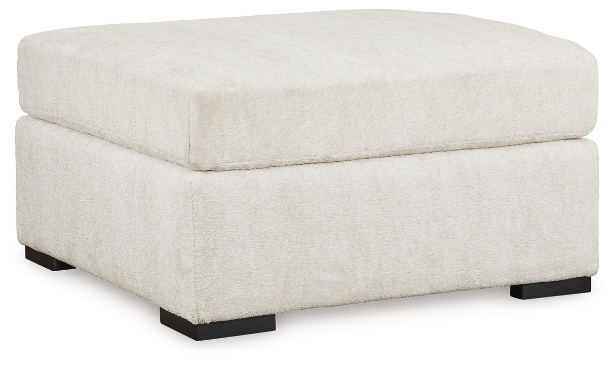 Chessington Ivory Oversized Accent Ottoman by Ashley at Eve Furniture