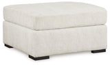 Chessington Ivory Oversized Accent Ottoman by Ashley at Eve Furniture