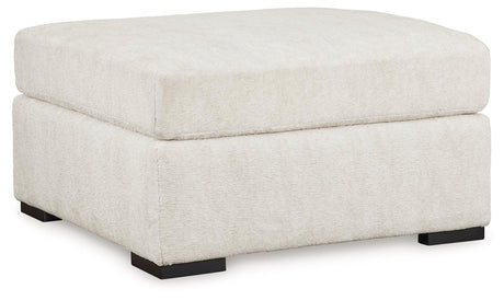 Chessington Ivory Oversized Accent Ottoman by Ashley at Eve Furniture