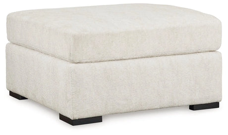 Chessington Ivory Oversized Accent Ottoman by Ashley at Eve Furniture