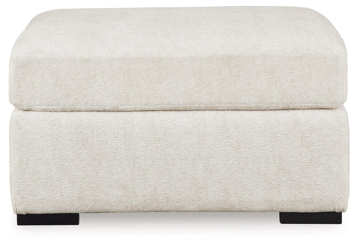 Chessington Ivory Oversized Accent Ottoman by Ashley at Eve Furniture