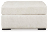 Chessington Ivory Oversized Accent Ottoman by Ashley at Eve Furniture