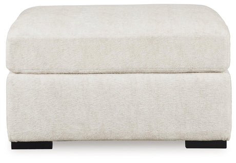 Chessington Ivory Oversized Accent Ottoman by Ashley at Eve Furniture