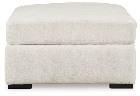 Chessington Ivory Oversized Accent Ottoman by Ashley at Eve Furniture