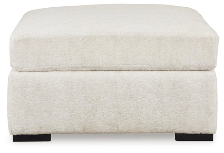 Chessington Ivory Oversized Accent Ottoman by Ashley at Eve Furniture