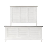 Chesterton Antique White/Dark Brown California King Bed by Homelegance at Eve Furniture