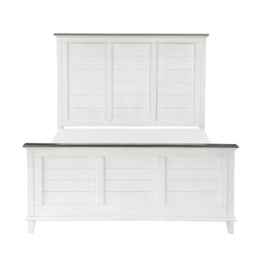 Chesterton Antique White/Dark Brown California King Bed by Homelegance at Eve Furniture