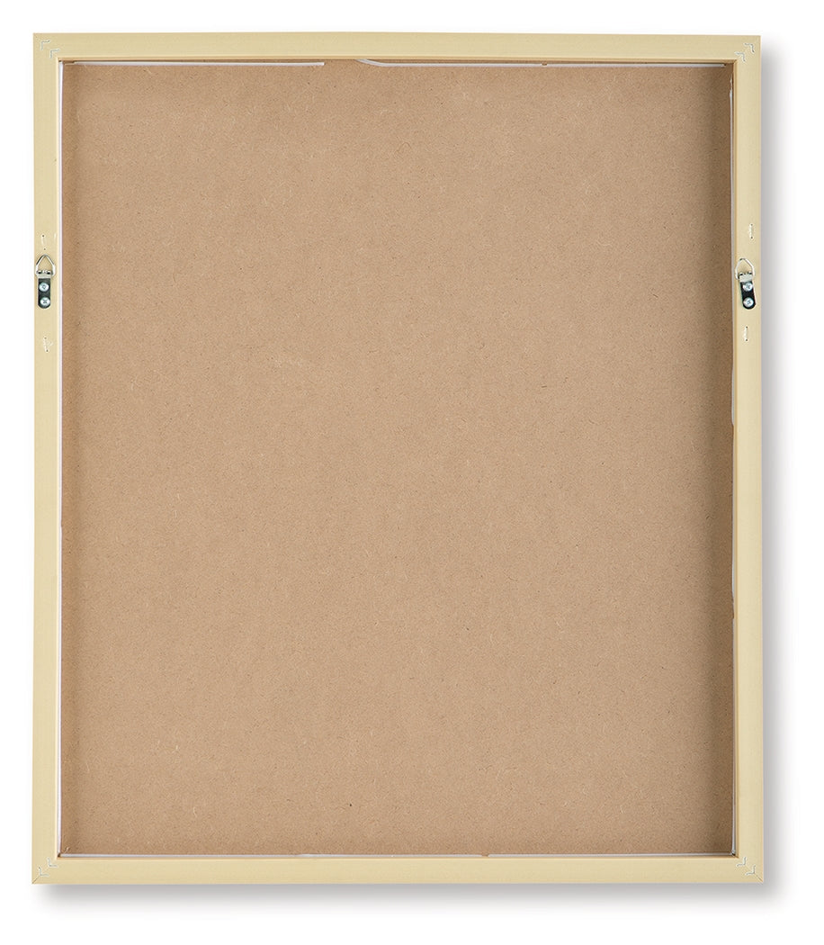 Chettings Beige/Gray/Blush Wall Art (Set of 4) by Ashley at Eve Furniture