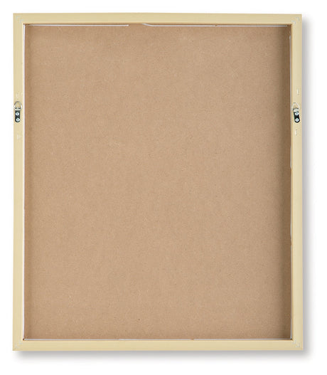 Chettings Beige/Gray/Blush Wall Art (Set of 4) by Ashley at Eve Furniture